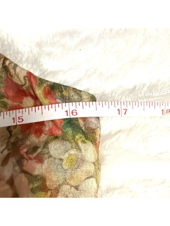 Peruvian Connection St Barth Floral Sleeveless Maxi Dress Green & Pink Size M - Picture 6 of 7